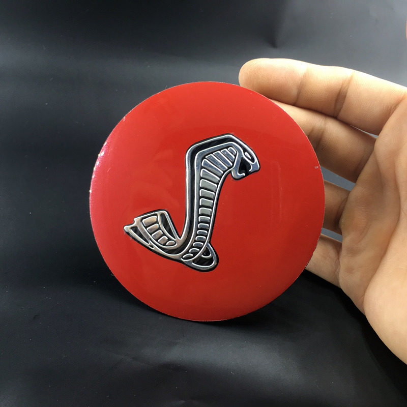 眼镜蛇方向盘车标志贴野马改装gt350 shelby蝰蛇方向盘车标装饰贴