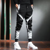 加绒加厚潮牌休闲运动宽松束脚裤 清仓捡漏外贸专柜撤回春秋季 卫裤