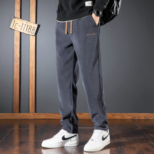 男秋冬季 卫裤 新款 直筒运动大码 加绒保暖灯芯绒工装 清仓捡漏休闲裤