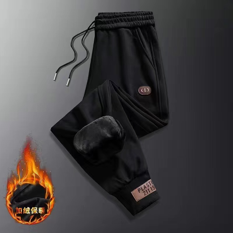 商场撤回特价清仓运动裤男秋冬季加绒大码休闲宽松哈伦工装束脚裤