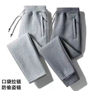 干活穿的裤子男耐磨建筑工人工地加绒工作服宽松春秋大码劳保卫裤