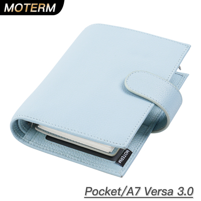 moterm定活两用A7牛皮荔枝纹手账