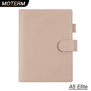 Moterm A5尺寸定页手帐封皮Elite系列荔枝纹真皮本Hobonichi书衣