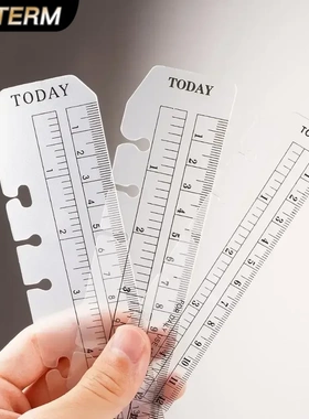 Today软尺 A5/Personal/A7分隔尺 六环活页手帐配件