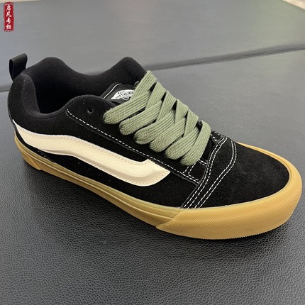 VANS Knu Skool黑色低帮生胶底面包鞋男女鞋低帮板鞋VN000DAJYJ7