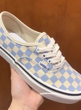VANS Authentic 44 DX蓝色棋盘格安纳海姆男女帆布鞋VN0A54F241J