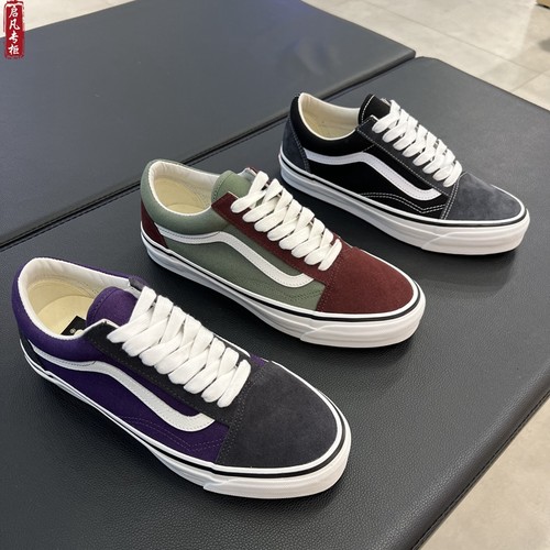 范斯男女同款帆布鞋低帮板鞋