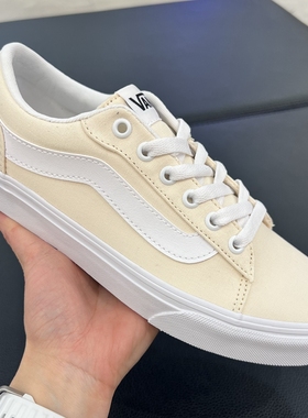 Vans范斯Vero LS米白色流光风轻量复古女鞋帆布鞋板鞋VN000VA3FUC