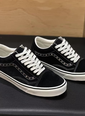 VANS范斯Old Skool经典黑色柳钉低帮男女鞋休闲鞋板鞋VN000V25B5T
