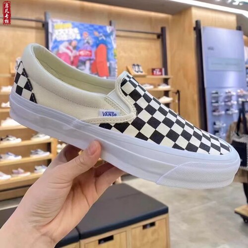 Vans范斯棋盘格男女低帮帆布鞋