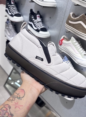 VANS Slip on冬季保暖一脚蹬休闲面包鞋VN000D2ABLA/VN000D2A2LH