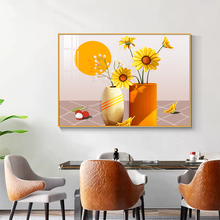 2025新款餐厅装饰画高档大气现代简约饭厅餐桌挂画高级感壁画单幅