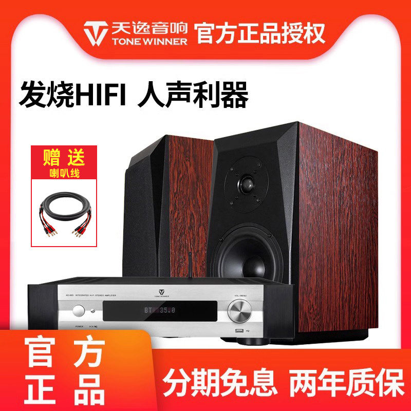 Winner/天逸童笛S2音箱发烧无源HIFI书架箱高保真搭配AD-66D功放