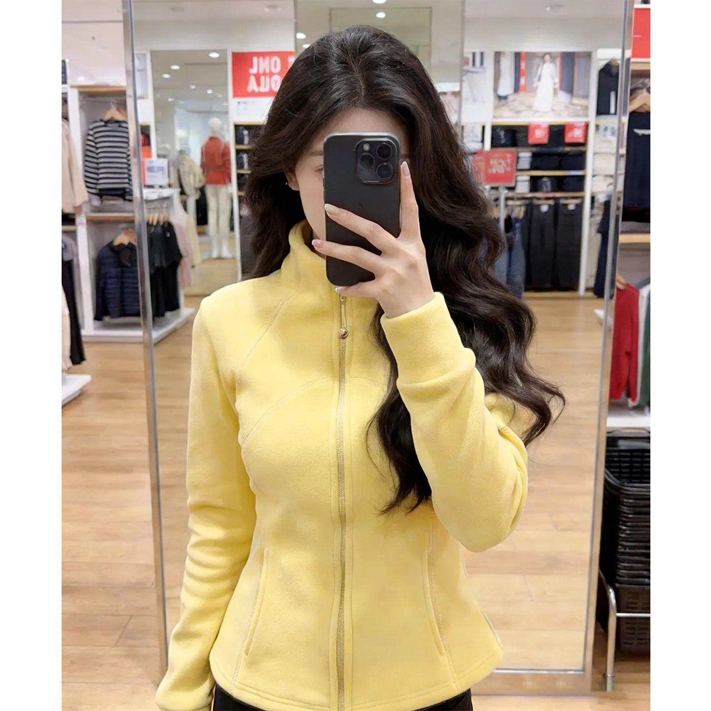 修身保暖卫衣羽绒服内搭女冬季超好看抓绒内胆加绒加厚摇粒绒外套