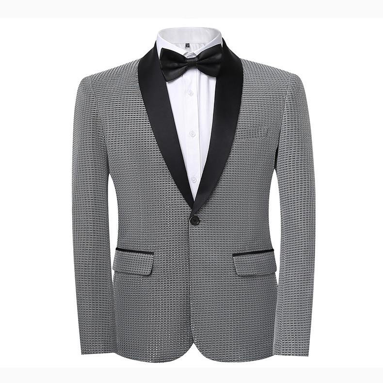 新郎西服男士西装套修身结婚礼服商务休闲帅气西装男X41特P100,男装西服,星座1217-2