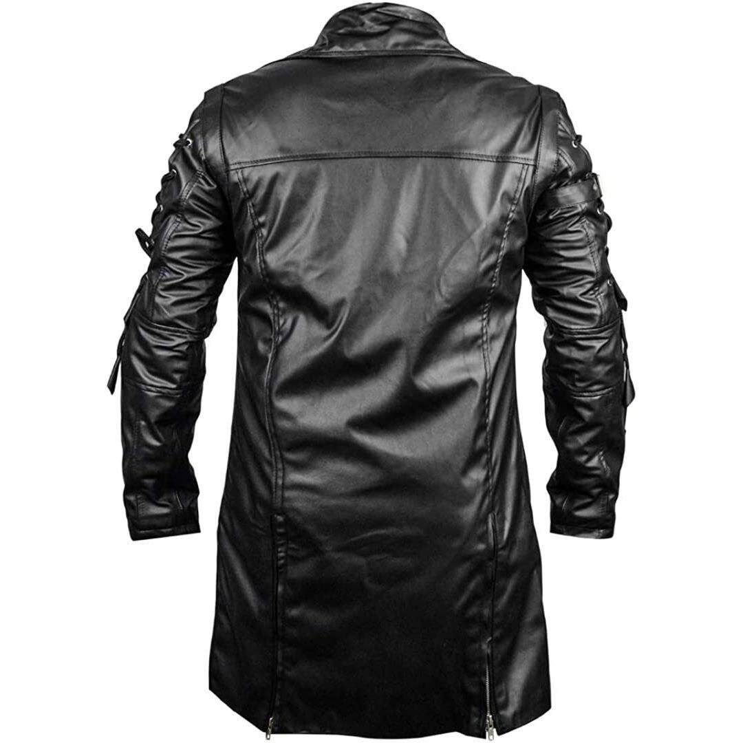 男士万圣节中世纪服装蒸汽朋克哥特风皮衣外套W0012特P160,男装皮衣,星座1217-2