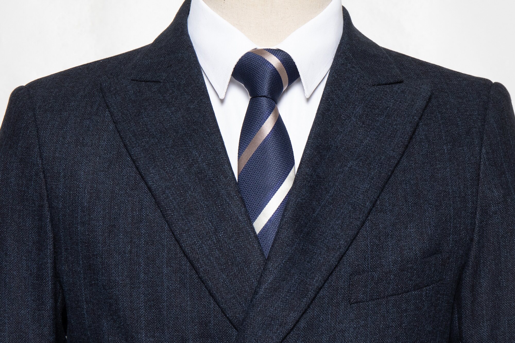 2021新款男士修身西服套装条纹休闲韩版双排扣西装二件套1925,男装西服套装,星座1217-2