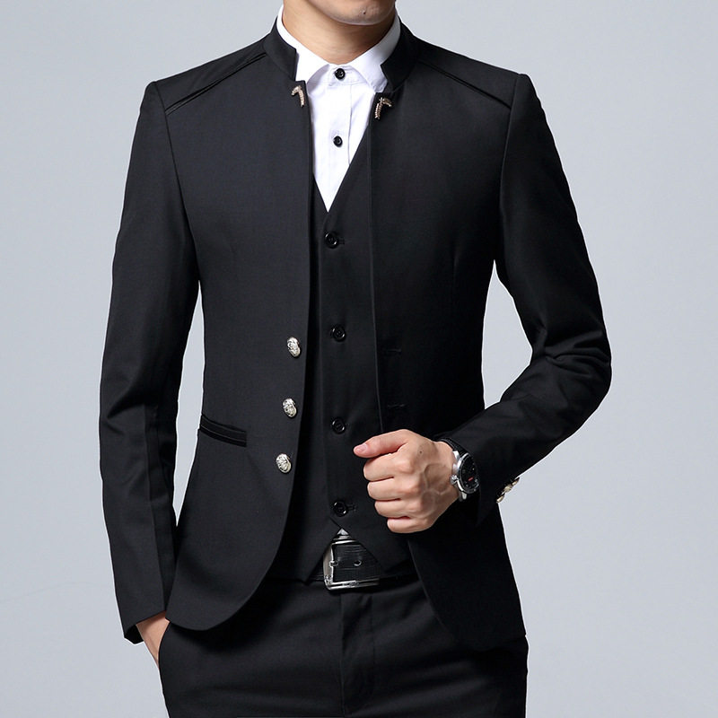 2021新款男修身西服套装宴会礼服商务休闲西装三件套TZ1902图片 2021新款男修身西服套装宴会礼服商务休闲西装三件套TZ1902图片