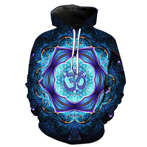 秋冬2021圣诞3D数码印花休闲连帽套头卫衣棒球服W225-W246P35