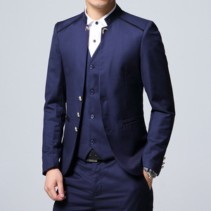 2021新款男修身西服套装宴会礼服商务休闲西装三件套TZ1902P170,一米六微胖夏天女生穿衣搭配图片
