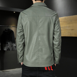 2021秋季新款男士皮衣帅气宽松机车服翻领外套冬PU皮夹克PU10-P60，男装皮衣，星座1217-2