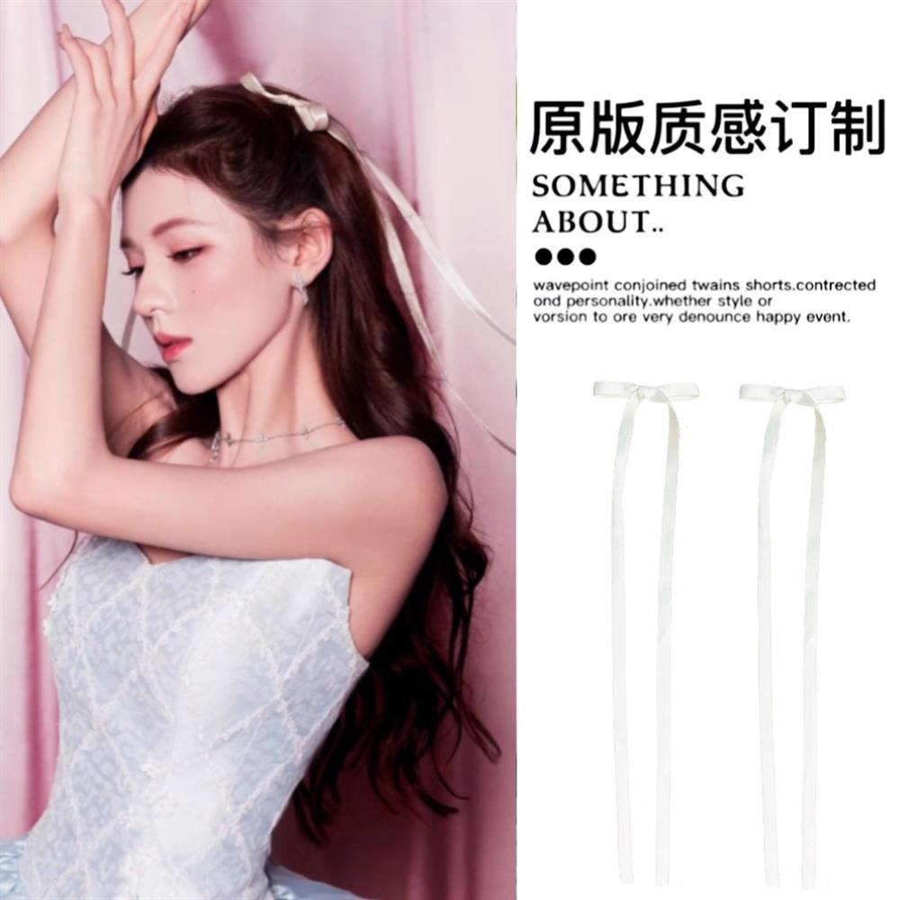 张予曦同款芭蕾风蝴蝶结发夹少女侧边2025新款时尚同款百搭高级感