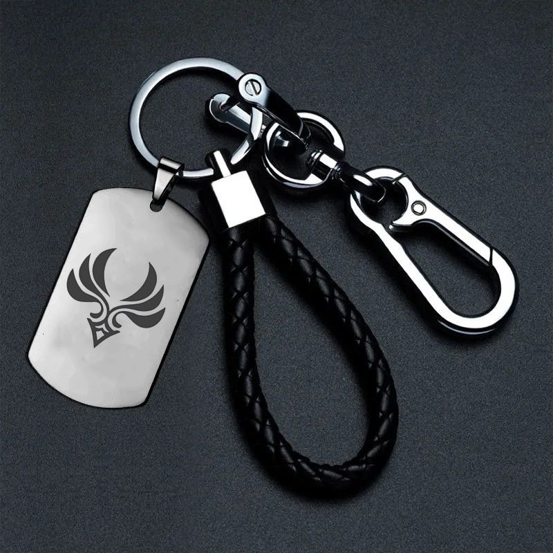 原神属性图雷水土不锈钢钥匙扣学生书包高颜值装饰品挂件