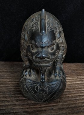 摆件手工雕刻望天宠雅居茶社