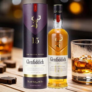 Glenfiddich格兰菲迪15年单一麦芽威士忌酒苏格兰洋烈酒原装行货