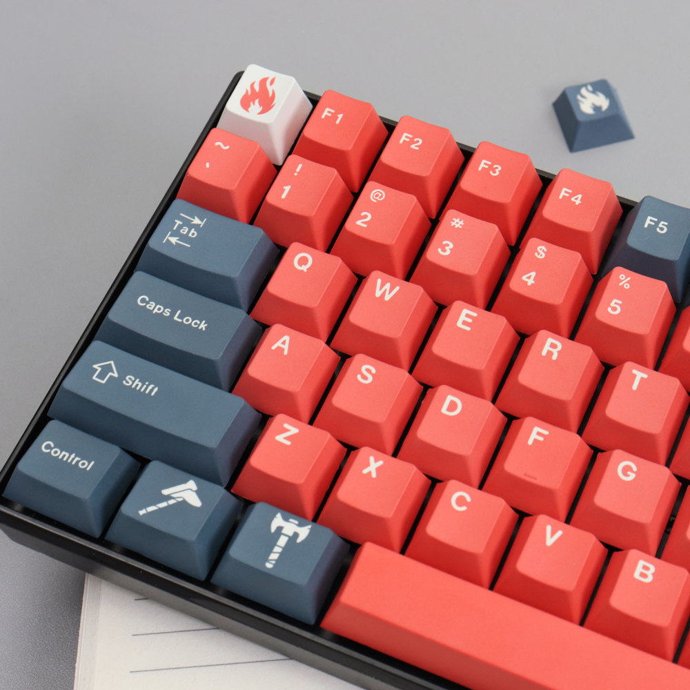 GMK REFORGED 리포지드 키캡 오렌지 레드 PBT 승화 130 키 체리 원래 높이