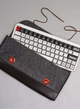 薄荷糖键盘收纳包 毛毡防尘袋便携保护套适用机械键盘60/68/84/87