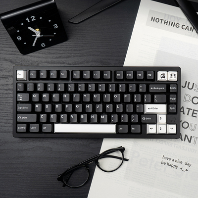 WOBbow黑/白色键帽PBT二色原厂