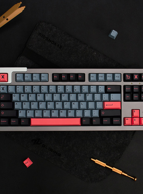 GMK 8008键帽灰色个性原厂高度PBT热升华大全套机械键盘帽64/87