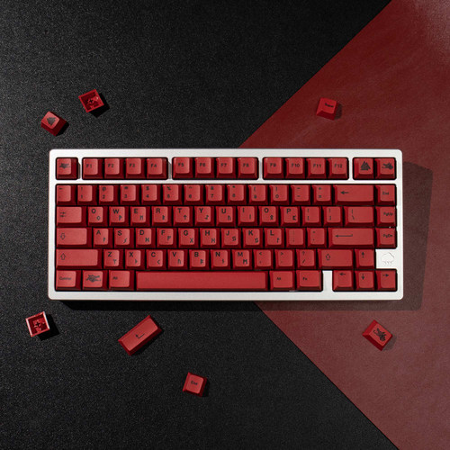 血祭红色键帽PBT热升华原厂高度