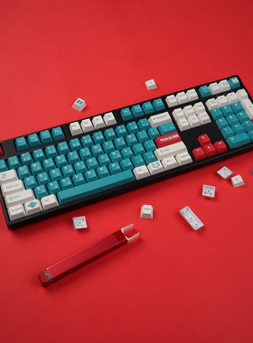 GMK Deku德库键帽蓝色原厂高度大全套PBT热升华机械键盘帽75/87