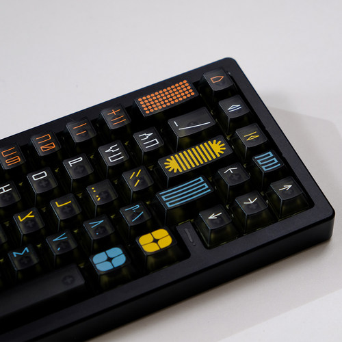 博览会黑色雾透键帽PC原厂高度