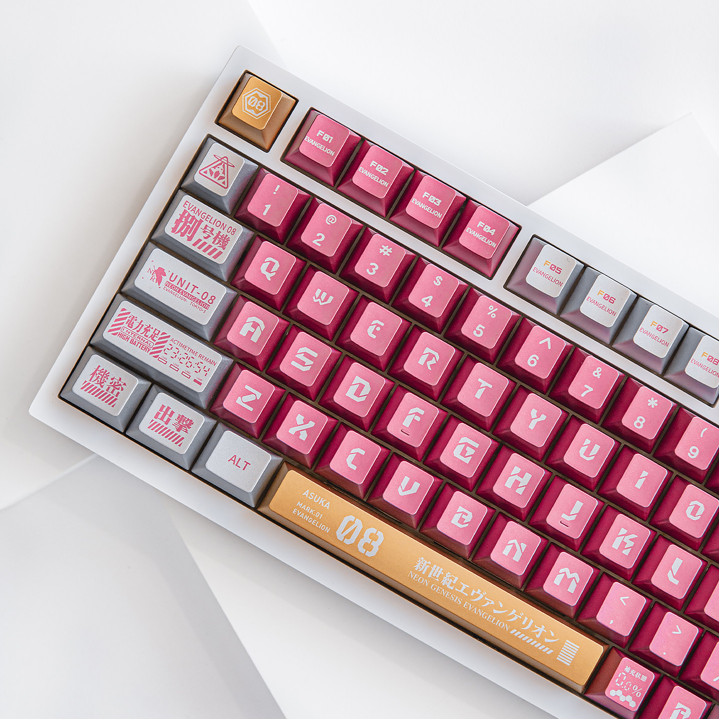 EVA八号机/初号机/莉莉丝金属漆键盘键帽客制化磁轴PBT热升华原厂