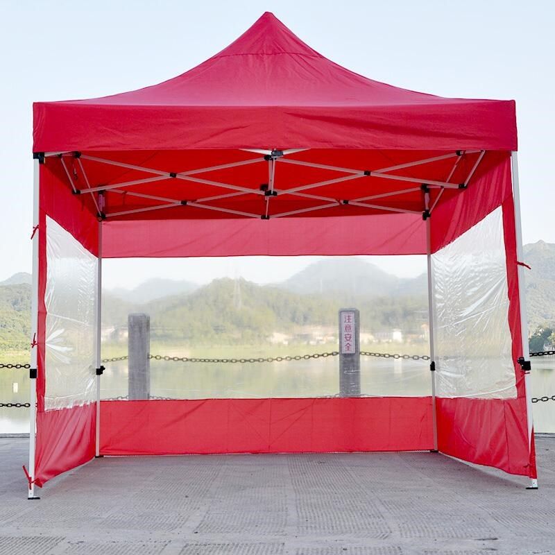 户外帐篷围布四脚摆摊用雨棚折叠防雨风四角四方大排档伞透明棚子