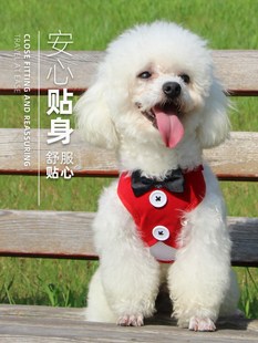 小狗狗牵引绳小型犬遛狗狗绳背心式 胸背带泰迪比熊博美雪纳瑞狗链