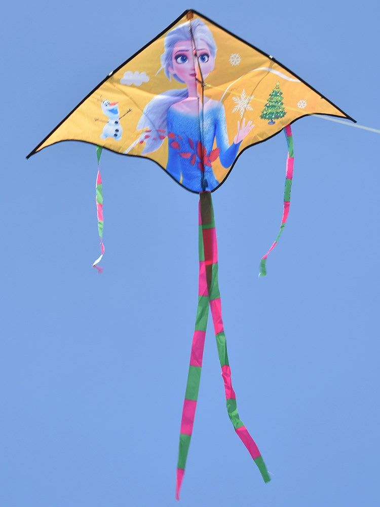 华筝儿童风筝卡通成人线轮易飞三角潍坊初学者老鹰飞机小公主保飞