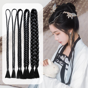 假发辫子女麻花辫马尾辫子表演造型古风大小汉服长辫发饰古装头饰