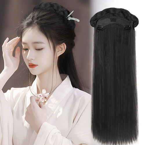 丝慕汉服假发下单即送佩戴工具