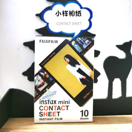 富士拍立得相纸新款黑边胶卷黑胶mini通用3寸玩具总动员经典胶卷