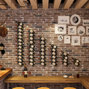 红酒架摆件壁挂创意铁艺酒柜家用葡萄酒展示架子左斜悬倒挂酒瓶架