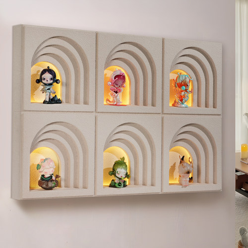 泡泡玛特盲盒收纳电表箱装饰画