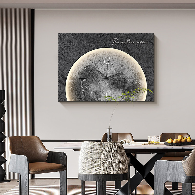 好久不见月球电表箱装饰画简约