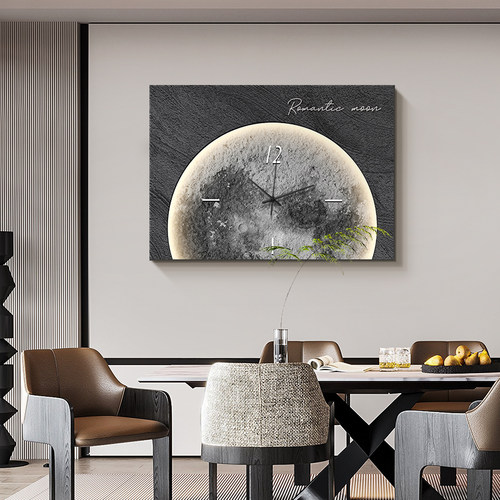 好久不见月球电表箱装饰画简约