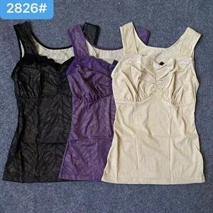 新款抹胸薄款提花蕾丝塑身内衣收腹束腰美体背心塑身上衣女