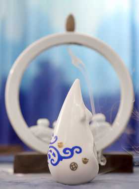 印花生肖鼠陶瓷创意礼物手工摆件