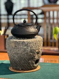 网红围炉煮茶小火炉烧烤炭炉室内取暖烤茶套装 户外石头烤肉烤火盆